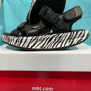 MBT Women’s Black Zebra Sandals